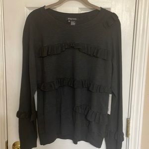 Etcetera charcoal sweater xl nwt